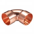 Uxcell 32mm Id 90 Degree 1mm Thick Copper Elbow Short-turn Pipe Fitting Connector For Plumbing 2pcs