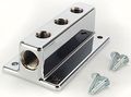 Mr Gasket 6151mrg Classic T-style Triple Outlet Fuel Block 