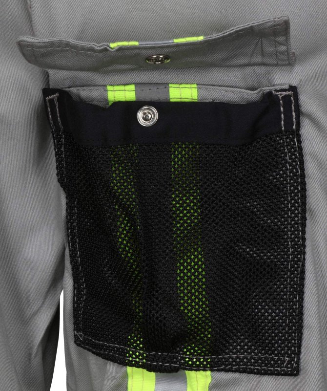 Summit Breeze Flame Resistant Fr Long Sleeve Coveralls 7 Oz Cotton Reflective Vents Gray 56 Tall Sbc203156t