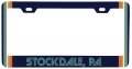 Stockdale Pennsylvania Car Metal License Plate Frame Retro Design 