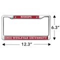 Ohio Wesleyan University Mascot Full Size Standard License Plate Metal Frame