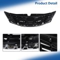 Front Upper Grille Chrome Frame And Glossy Black Mesh Replacement For Impreza 2008 2009