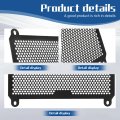 Water Tank Radiator Protective Cover Replacement For Kawasaki 400 2018 2024 Black Guard Z400 2019 2023