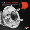 A-premium Rear Wheel Bearing And Hub Assembly With 5-lug Compatible Mitsubishi Outlander 2007 2008 2009 2010 2011 2012 Fwd Only