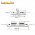 Uxcell 12pcs 1 69 Double Ball Tension Roller Catch Zinc Alloy Latch For Cabinet Closet Furniture Door Silver