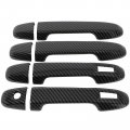 Exterior Door Handle Cover 4pcs Driver Side And Passenger Fit For 2013-2020 Subaru Brz Carbon Fiber Car Covers Trim Kit 