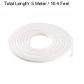 Uxcell T-slot Mount Window Weatherstrip Seal 7mm Bulb Bubble For 5mm Slot 5 Meters Long White
