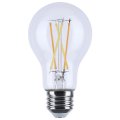 Satco S12150 8w Led A19 Bulb Warm Dimming 3000k-2000k 800 Lumens 90 Cri 60w Replacement Clear Glass E26 Medium Base Enclosed 