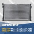 Dpi 13173 Factory Style 1-row Cooling Radiator Compatible With Mercedes-benz Slk280 Slk350 2005-2007 Aluminum Core