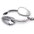 Httmt Mt400-015- Motorcycle Chrome Integrated Arrows Led Turn Signals Side Mirrors Compatible With 1997-later H-d Excepte Vrscf