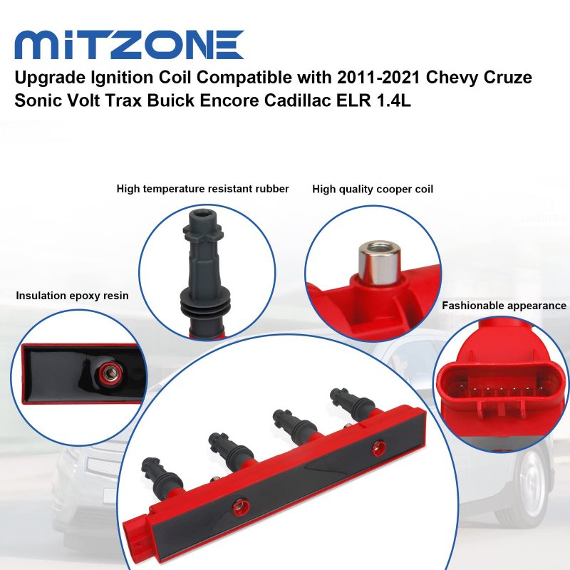 Upgrade Ignition Coil For 2011-2021 Chevy Cruze Sonic Volt Trax Buick Encore Cadillac Elr 1 4l Replace 25198623 55579072