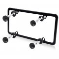 License Plate Covers Frame 2 Pack 4 Hole Black Protect Plates For Any Standard Us 