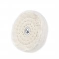 Uxcell 3-inch Buffing Polishing Pad Wheel Cotton With 1 4-inch Handle For Manifold Aluminum Stainless Steel Chrome 4 Pcs