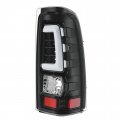 Led Tail Lights For 1999 2006 Chevy Silverado And 2002 Gmc Sierra 1500 2500 3500 Clear Lens Black Housing Tube Bar Rear Brake