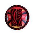 Animal Print Steering Wheel Cover And Shoulder Pad Zebra Red 