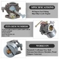 Procompany Carburetor Replaces For Tecumseh 640152a Fits Hm80 Hm100 With 90 Degree Fuel Fitting 8hp 10hp Engine Snowblowers