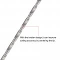Uxcell 20 Pcs 1 2mm 5mm Mini Micro Twist Drill Bits High-speed Steel Straight Shank Extra Long Bit 100mm For Aluminum Alloy