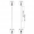 Uxcell 20 Pcs 1 2mm 5mm Mini Micro Twist Drill Bits High-speed Steel Straight Shank Extra Long Bit 100mm For Aluminum Alloy