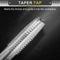 Hand Taper Tap 7 16-14 Bsw 2b Thread Style Taps Straight Flute Screw Tapping Threading Tool High Speed Steel Hss6542
