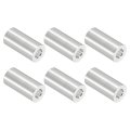 6pcs Aluminum Spacer 3 8 Od X 16 Id 13 Length Unthreaded Screw Standoff Bushing Plain Finish Round Metal For Screws Bolts And 