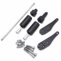 Httmt- Black Long Extended Frame Slider Crash Protector Compatible With 1991-1998 Cbr 600 F2 F3 Blk P N Mt219-015-bk