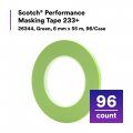 Scotch Performance Masking Tape 233 26344 Flexible Moisture Resistant Green Color 6 Mm X 55 Automotive