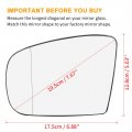 X Autohaux Mirror Glass Heated With Backing Plate Driver Side Left Rear View For Mercedes-benz Ml W163