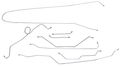 Inline Tube Replacement For 1966 Chevrolet Gmc Truck 2wd 1 2-ton Std Cab Longbed Manual Drum Brake Line Kit 8pc Oe Steel 