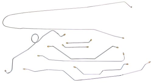Inline Tube Replacement For 1966 Chevrolet Gmc Truck 2wd 1 2-ton Std Cab Longbed Manual Drum Brake Line Kit 8pc Oe Steel