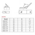 Uxcell 4040 Aluminum Corner Brackets Profile Joint Connectors Braces 135 Degree Angle 3pcs