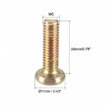 Uxcell M6x20mm Furniture Screw Hex Socket Machine Screws Zinc Plated Fasteners Bolts Full Thread Carbon Steel 10pcs