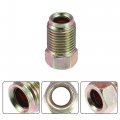 X Autohaux 10pcs Motorcycle Brake Line Tube Fittings 10mmx1mm For 3 16 Hydraulic Lines Union Durable Pipe Connector