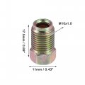 X Autohaux 10pcs Motorcycle Brake Line Tube Fittings 10mmx1mm For 3 16 Hydraulic Lines Union Durable Pipe Connector