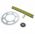 Yellow Non O Ring Chain Sprocket Silver Fits 05-14 Yamaha Tt-r230 14 50 110l