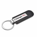 Ipick Image For Dodge Charger R T Classic Silver Metal Plate Black Pu Leather Strap Key Chain Keychain Official Licensed