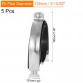 Uxcell Rubber Cushion Strut Clamp 5pcs 5-15 32 Cushioned Rigid Steel Pipe For Mounting Pex Tubing To Channels