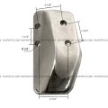 Bottom Mount Bracket For Door Mirror Mounting Arm Aluminum Chrome Driver And Passenger Side Fit After 2005 Peterbilt 335 340