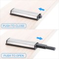 D13 Non-magnetic Push Latches 8pcs To Open Door Latch Touch For Wardrobe Cupboard Drawers Silver