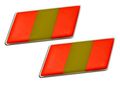 2 X Pair Set Of Spain Espana Spanish Flag National Country Bandera De Europe Emblem Badge Nameplate Decal Rare For Car Truck