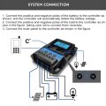 Aramox 12v 24v Pwm Solar Charge Controller Lcd Display Dual Usb Output For Off Grid Systems And Mobile Devices 100a