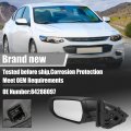 X Autohaux Door Mirror Assembly Left Driver Side For Chevrolet Malibu 2016-2022 Power Glass Non-heated Manual Folding 3 Pins