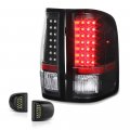 Black Housing Led Tail Light Full-led License Plate Lamp Assembly Replacement Bundle For 2007-2013 Chevy Silverado 1500 2500hd 