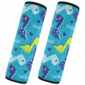 Odawa Cute Dinosaur Pattern Car Seat Belt Pads 2 Pack Padding Shoulder Strap Protector To Release Stress Your Neck And For