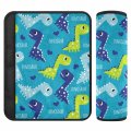 Odawa Cute Dinosaur Pattern Car Seat Belt Pads 2 Pack Padding Shoulder Strap Protector To Release Stress Your Neck And For