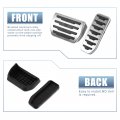 X Autohaux 2pcs Brake Pedal Pad Gas Accelerator Cover For Land Rover Discovery Sport 2015-2019 Silver Tone