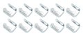 Fuel Injector Metal Retaining Clip For Bmw E28 E30 E32 E34 E36 Silver Securing Clamp 10 Pcs 