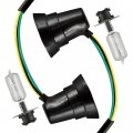 Caltric 2x Left And Right Headlight Socket Cord Bulb Compatible With Yamaha Banshee 350 Yfz350 1987-1995
