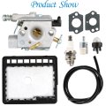 Cs-3000 Cs-3450 Carburetor Replacement For Cs-341 Cs-345 Cs-346 Cs-3400 Air Fuel Filter