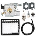 Cs-3000 Cs-3450 Carburetor Replacement For Cs-341 Cs-345 Cs-346 Cs-3400 Air Fuel Filter 