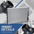 Dpi 13027 Factory Style 2-row Cooling Radiator Compatible With Mercedes-benz S63 S65 E43 Amg E300 Glc300 S550 S550e S600